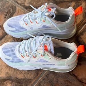 Nike women White and Orange Athletic Sneakers